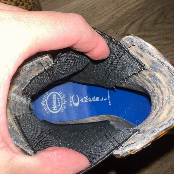 Jeffrey Campbell Leopard Print Rubber Short Pointed Toe Rain Boots. Size 6. - Picture 7 of 9